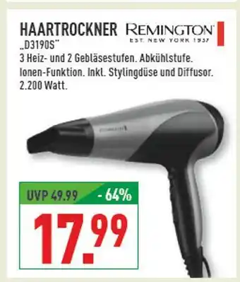 Marktkauf Remington haartrockner d3190s Angebot