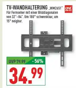 Marktkauf One for all tv-wandhalterung wm2651 Angebot