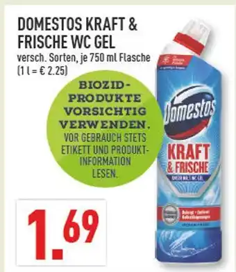 Marktkauf Domestos kraft & frische wc gel Angebot