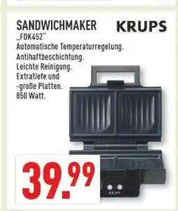 Marktkauf Krups sandwichmaker fdk452 Angebot
