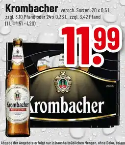 trinkgut Krombacher versch. sorten Angebot