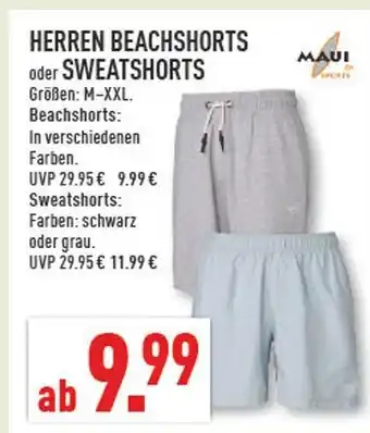 Marktkauf Maui sports herren beachshorts Angebot