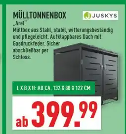Marktkauf Juskys mülltonnenbox arel Angebot