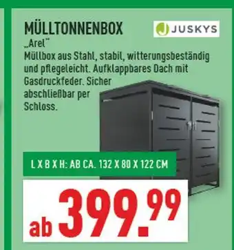 Marktkauf Juskys mülltonnenbox arel Angebot