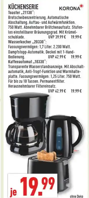 Marktkauf Korona toaster 21130 Angebot