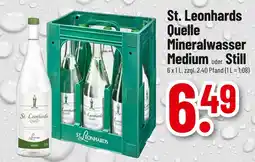 trinkgut St. leonhards quelle mineralwasser medium Angebot