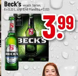 trinkgut Beck's versch. sorten Angebot