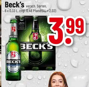 trinkgut Beck's versch. sorten Angebot