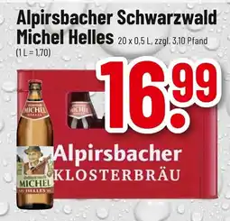 trinkgut Alpirsbacher klosterbräu schwarzwald michel helles Angebot