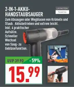 Marktkauf Livington 2-in-1-akku-handstaubsauger Angebot