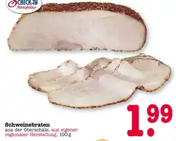 E-Center Scheck-in manufaktur schweinebraten Angebot