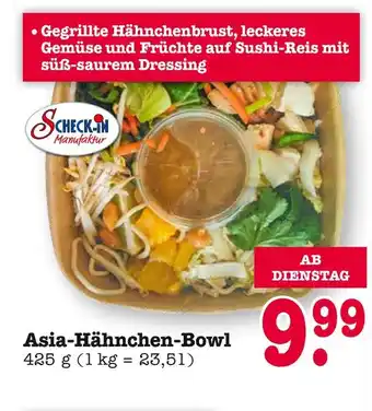 E-Center Scheck-in manufaktur asia-hähnchen-bowl Angebot