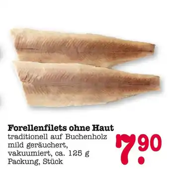 E-Center Forellenfilets ohne haut Angebot