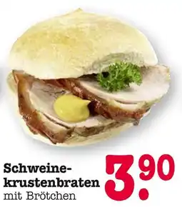 E-Center Schweinekrustenbraten mit brötchen Angebot