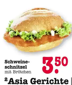 E-Center Schweineschnitzel mit brötchen Angebot
