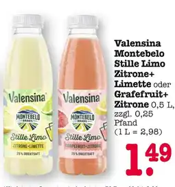 E-Center Valensina montebelo stille limo zitrone+limette Angebot