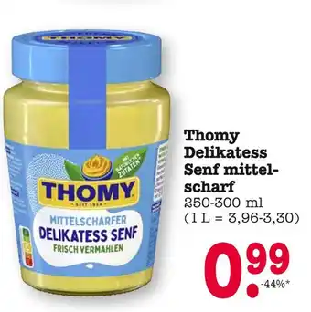 E-Center Thomy delikatess senf mittelscharf Angebot