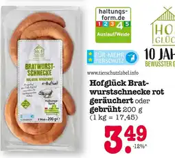 E-Center Hofglück bratwurstschnecke rot geräuchert Angebot