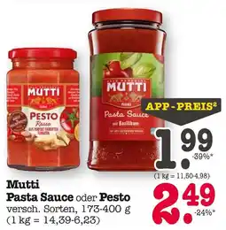 E-Center Mutti pasta sauce Angebot