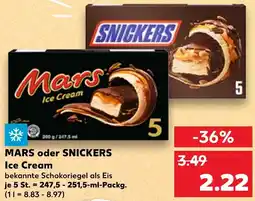 Kaufland MARS oder SNICKERS Ice Cream Angebot