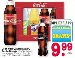 E-Center Coca-cola, mezzo mix oder fanta orange Angebot