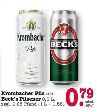 E-Center Krombacher krombacher pils Angebot