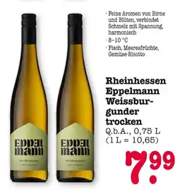 E-Center Eppelmann rheinhessen eppelmann weissburgunder trocken Angebot