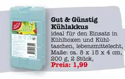 E-Center Gut & günstig kühlakkus Angebot