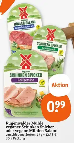 tegut Rügenwalder mühle veganer schinken spicker Angebot