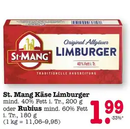 E-Center St. mang käse limburger Angebot