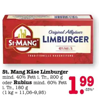 E-Center St. mang käse limburger Angebot