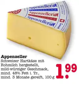 E-Center Appenzeller schweizer hartkäse Angebot