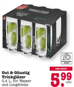 E-Center Gut & günstig trinkgläser Angebot