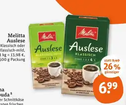 tegut Melitta auslese klassisch Angebot