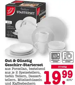 E-Center Gut & günstig geschirr-starterset Angebot