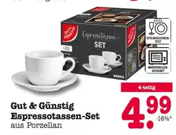 E-Center Gut & günstig espressotassen-set Angebot