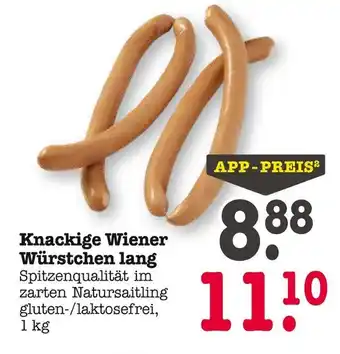 E-Center Knackige wiener würstchen lang Angebot
