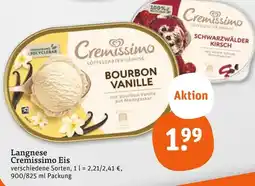 tegut Langnese cremissimo eis Angebot