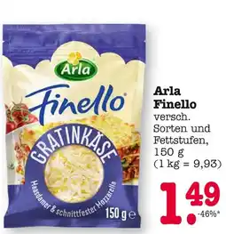 E-Center Arla finello gratin käse Angebot