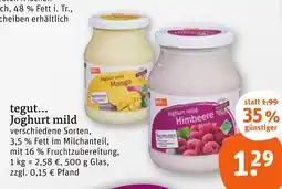 tegut Tegut... joghurt mild mango Angebot