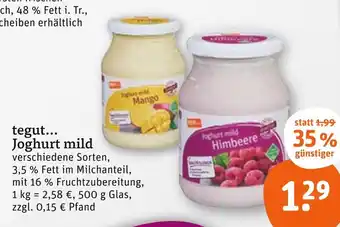 tegut Tegut... joghurt mild mango Angebot