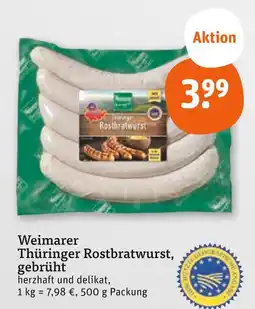 tegut Weimarer thüringer rostbratwurst, gebrüht Angebot
