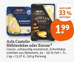 tegut Arla castello höhlenkäse Angebot