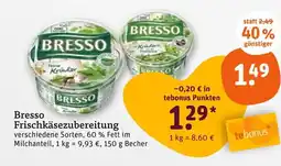 tegut Bresso frischkäsezubereitung Angebot