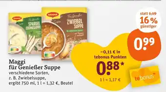 tegut Maggi spargel cremesuppe Angebot