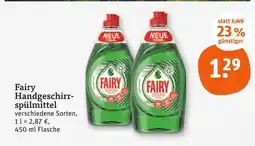 tegut Fairy handgeschirrspülmittel Angebot