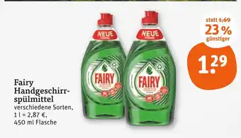 tegut Fairy handgeschirrspülmittel Angebot