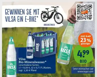 tegut Vilsa bio-mineralwasser Angebot