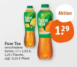 tegut Fuze tea Angebot