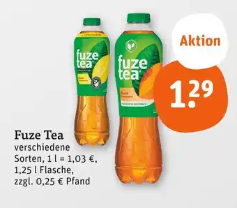 tegut Fuze tea Angebot